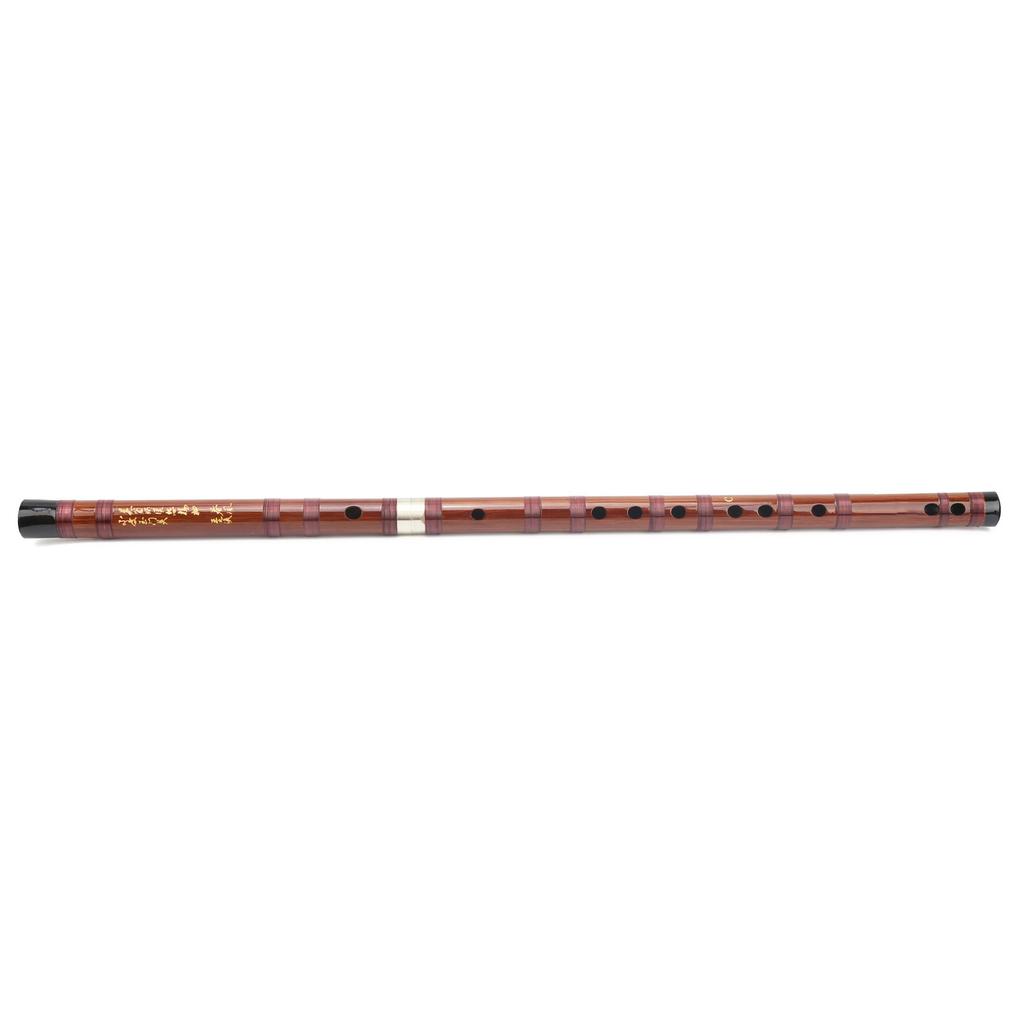 CKey Dry Bitter Bamboo Flute Traditional Orchestral Instrument Set with Storage Box ZD02