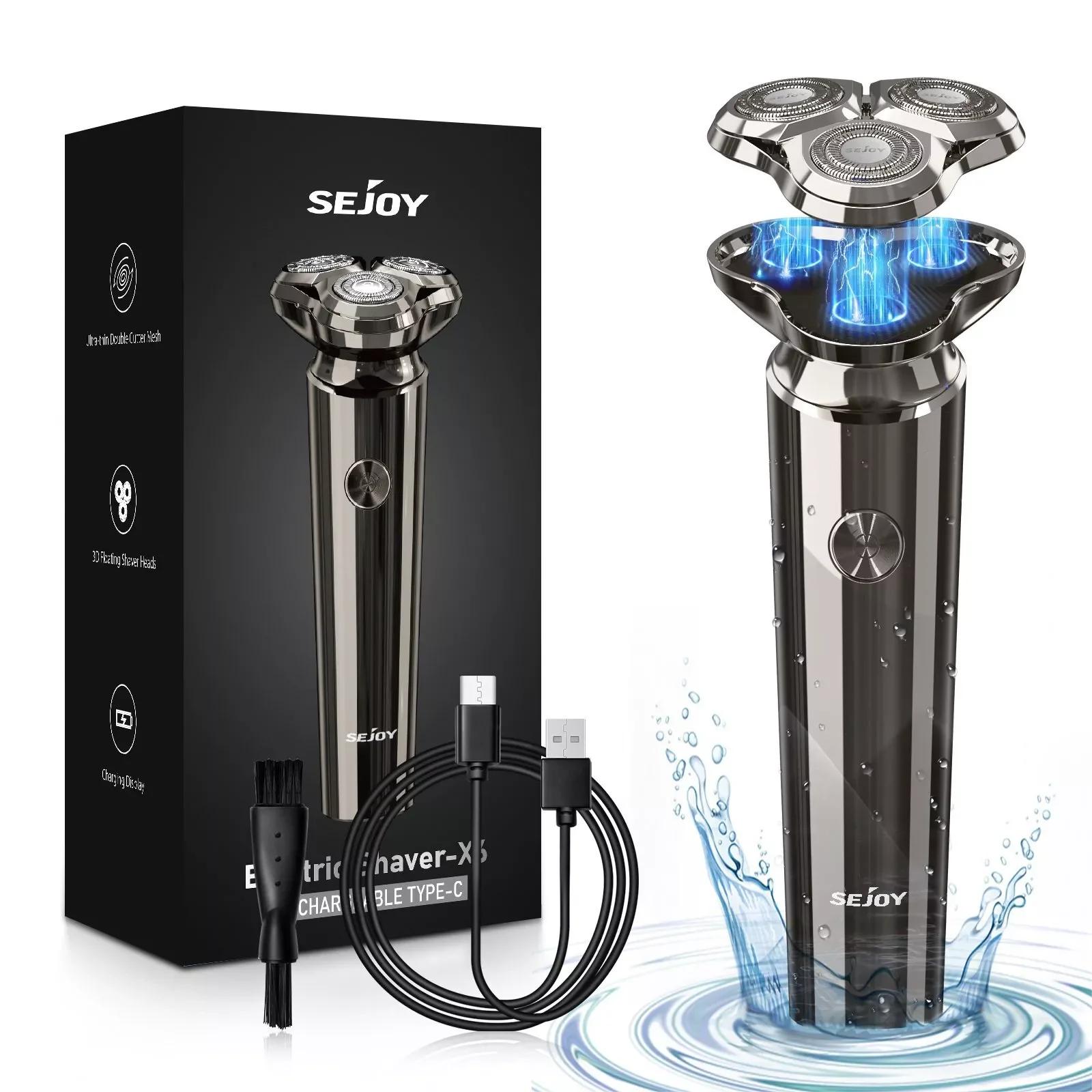 

Anti-Pinch Electric Shaver Beard Trimmer 3D Rotary Razor Electric Razor for Men Waterproof