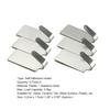 6Pcs/Lot Self Adhesive Stainless Steel Wall Glass Stick Hooks Hangers Holders