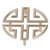 2Pcs Hollow Cabinet Handle Zinc Alloy Easy Installation Elegant Chinese Antique Hollow Handle for