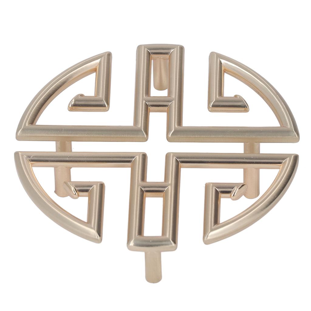 2Pcs Hollow Cabinet Handle Zinc Alloy Easy Installation Elegant Chinese Antique Hollow Handle for