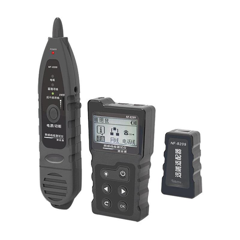 NF-8209 Портативный набор трассоискателя POE-сетевого кабеля Прибор для проверки сети Многофункциональный сетевой тестер