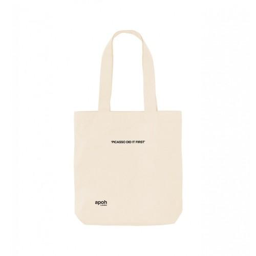 Apoh Did It First Slogan Picasso Tote Bag