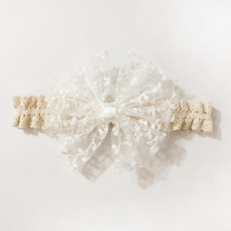 Dünne Kinderhaaraccessoires, neues Spitzen-Schleifen-Baby-Stirnband, niedliches Baby-Kopfschmuck-Stirnband.