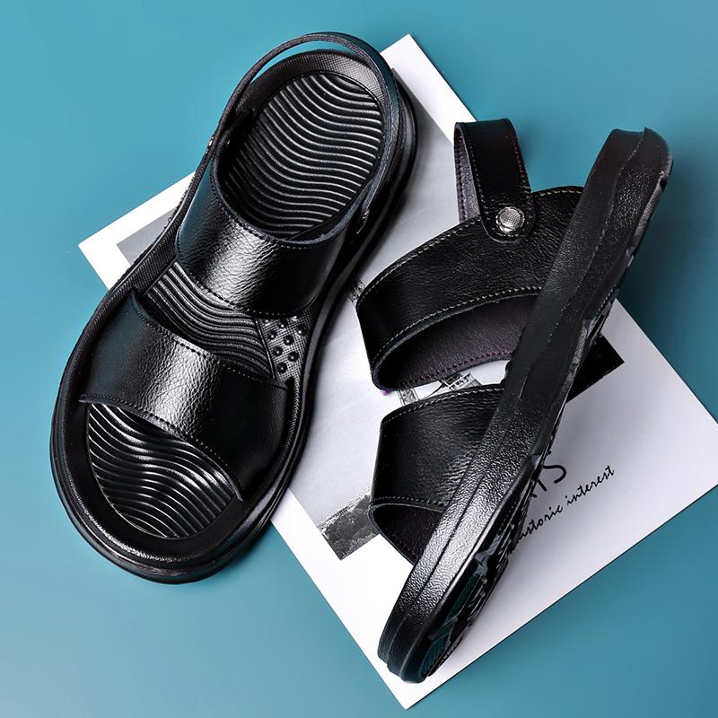 Fashion Quick-Dry Men Fisherman Sandals Breathable Casual Leather Sandaly New Design Beach Walking Shoes Fast Delivery Wading Aqua Shoes