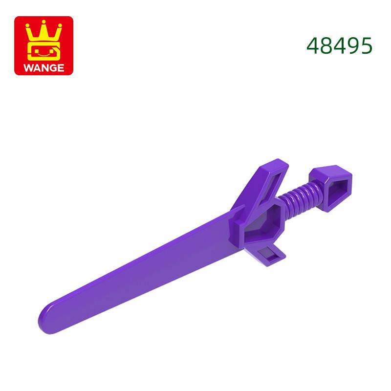 Ungiftig 48495 100G/256Stk Schwert Baustein Moc Farbe Waffen Zubehör Kreativität Mit Stein Kinderspielzeug Montage Geschenk Diy