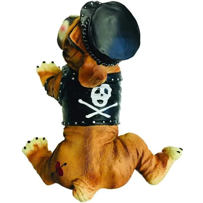 Dog Statue With Sunglasses Nordic Creative Funny Animals Gnome Garden Decoration Sculpture