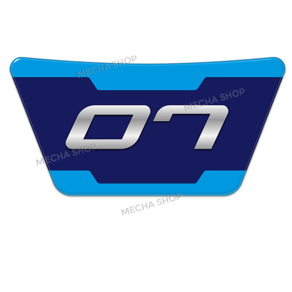 3D Resin Motorcycle Sticker Set Front Fairing Decals For MT-07 MT 07 MT07 2025 Tank Mat Decals