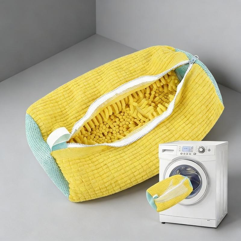 1pcs Washing Shoes Bag Cotton Laundry Net Fluffy fibers Easily remove dirt Washing Bags Anti-deformation Shoes Clothes Organizer