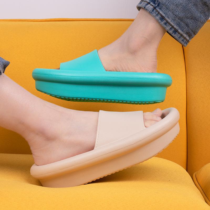 Satın alın Summer Pillow Slides Women Platform Slippers Slides Candy