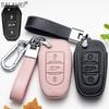 New Leather Car Key Case Remote Cover For Peugeot 208 308 T9 508 2008 For Citroen C4 For Corsa Crossland X Auto Accessories