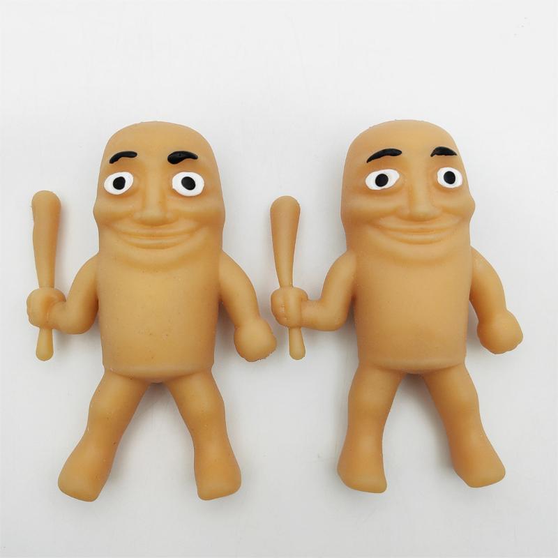 Italian Brainrot Tung Sahur Soft Rally Toys Stress Relief Prank Toy Fidget Toy Transformable Kids Adults Party Birthday Gift
