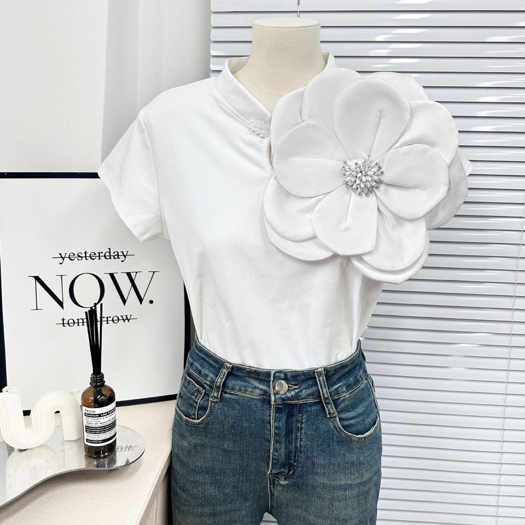 Fabric Large Stereo Applique Flower Corsage Patch Decorative Coat Top Dress Accessories