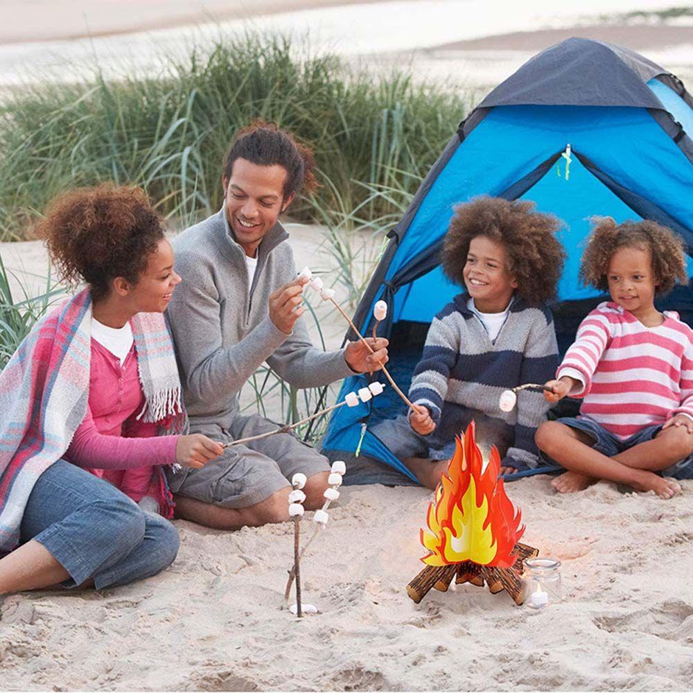 Decor Christmas Torch Paperboard Campfire Cardboard Flame Halloween Decoration Artificial Bonfire