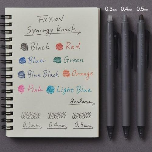PILOT Ballpoint Pen Frixion Synergy Knock 0.3mm 8 Color Set LFSK138C