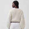 Gap Women's 2026 Spring Pure Cotton Loose Round Neck Long Sleeve Knit Sweater