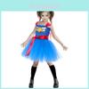 New Arrival Girls' Amazing Captain Cosplay Costume With Puffy Tulle Skirt