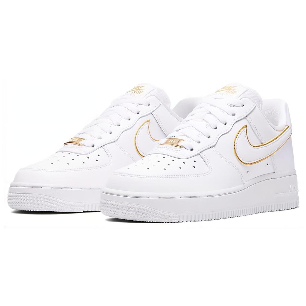 Nike Air Force 1 Low Bianco Oro Swoosh Donna AO2132-102