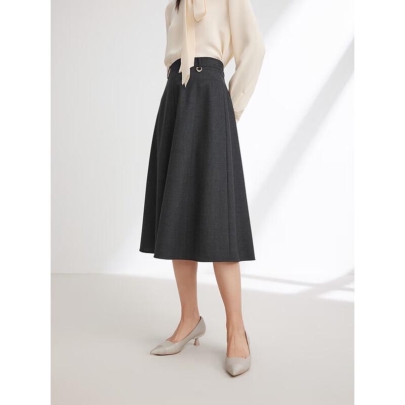 EP YAYING Women s Wool A-Line Skirt M