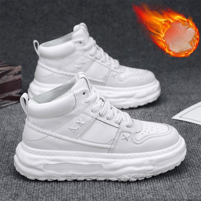Fashion Men Platform Sports Casual Shoes Autumn Winter Warm Vulcanized Shoes Men Soft Comfortable Popular Sneakers Zapatillas Hombre