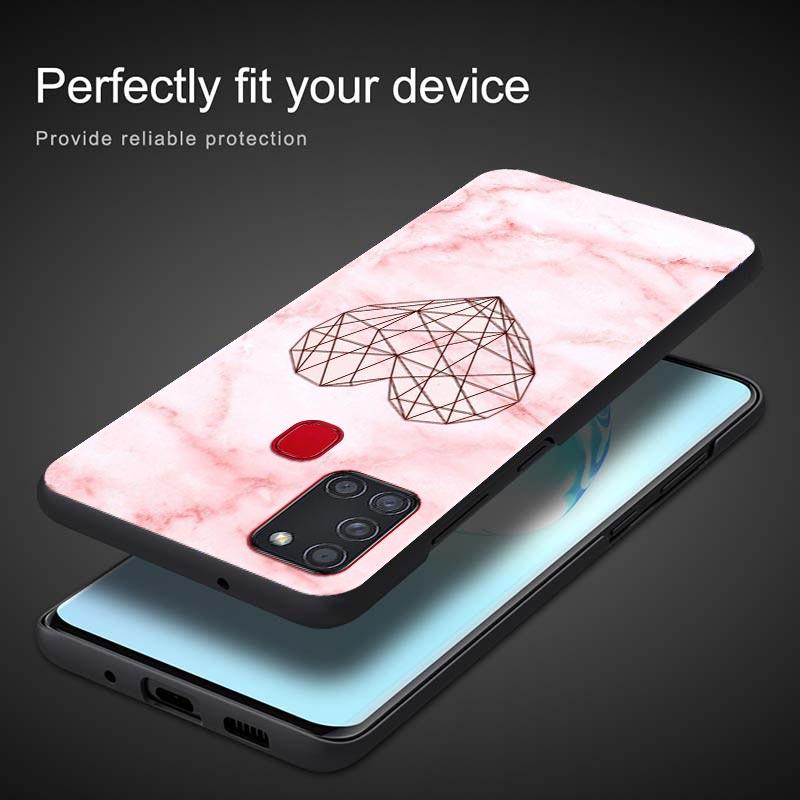 Carcasa de telefon cu flori de marmura roz pentru Samsung Galaxy S21 S20 S10 S9 S8 Plus Ultra 5g S10lite S10e S7edge S20 S21 Fe Husa moale