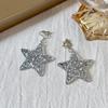 Camellia Temperament No Ear Pierced Ear Clips Pearl Flower Checkerboard Diamond Triangular Ear Clips Niche Earrings Women