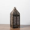 Lanterna Portacandela in Metallo, Portacandela Lanterna Marocchina Vuota Retrò, Adatta per Decorazioni Domestiche, Decorazione Rustica Retrò da Fattoria per Parete, Candela Non Inclusa