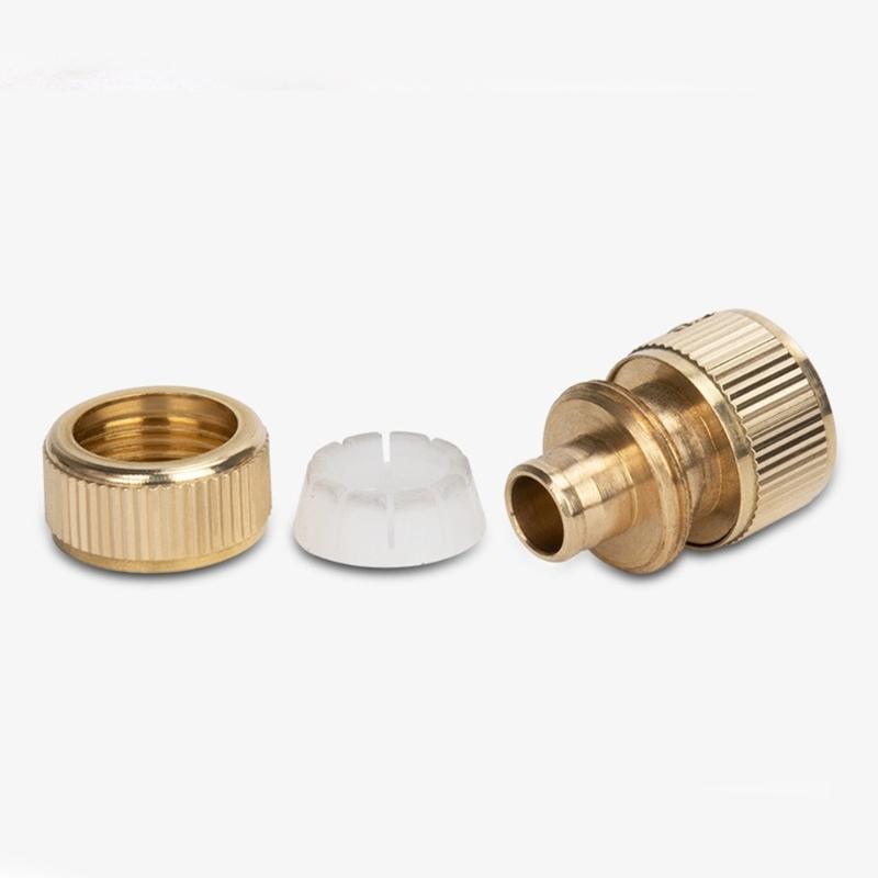 High Pressure Brass Water Hose Adapter Multiple Size Compatible Quick Release Coupler For Outdoor Faucet Pipe Connection