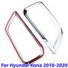 Car Front Fog Light Lamp Frame Trim For Hyundai Kona Encino 2018 2019 2020 2026 ABS Cover Decoration Lights Accessories