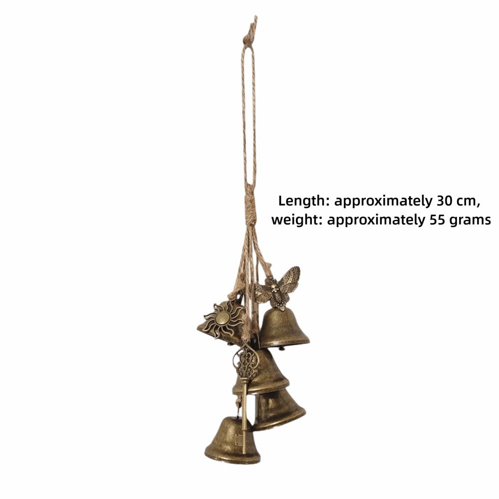 Vintage Metal Bell Pendant Bronze Bell Pendant Door Hanger Wind Chime Bell  Window Hanging