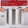 Commercial SUS304 Thick Induction Soup Pot with Lid