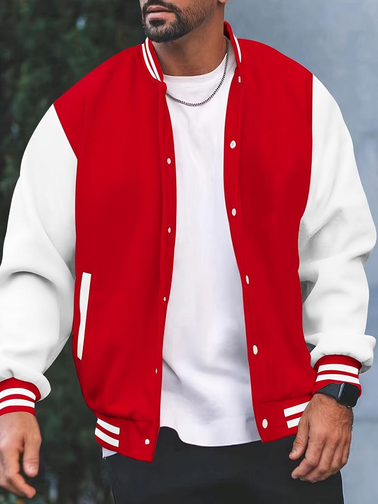 American Men's Personalized Baseball Jersey Autumn and Winter Out Sports Jogging Jacket Korean Fashion Casual Couple Jacket