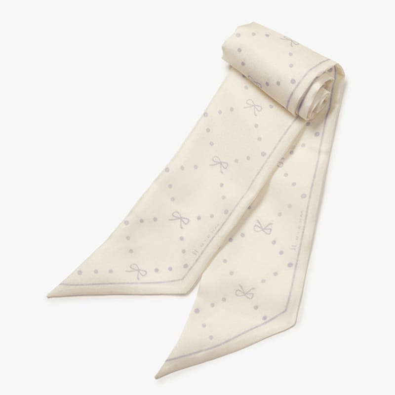 

IT MICHAA Itmisha Dot Printed Silk Scarf ITOAAMF110 (2COLOR) LIGHT BEIGE_FREE