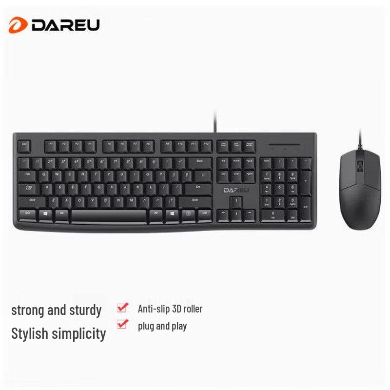 Dareu LK185T Kabelgebundenes Tastatur- und Maus-Set