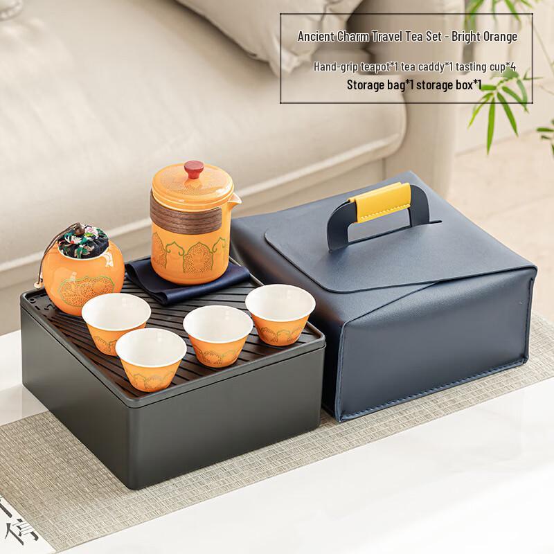 

LISM Ceramic Travel Kung Fu Tea Set