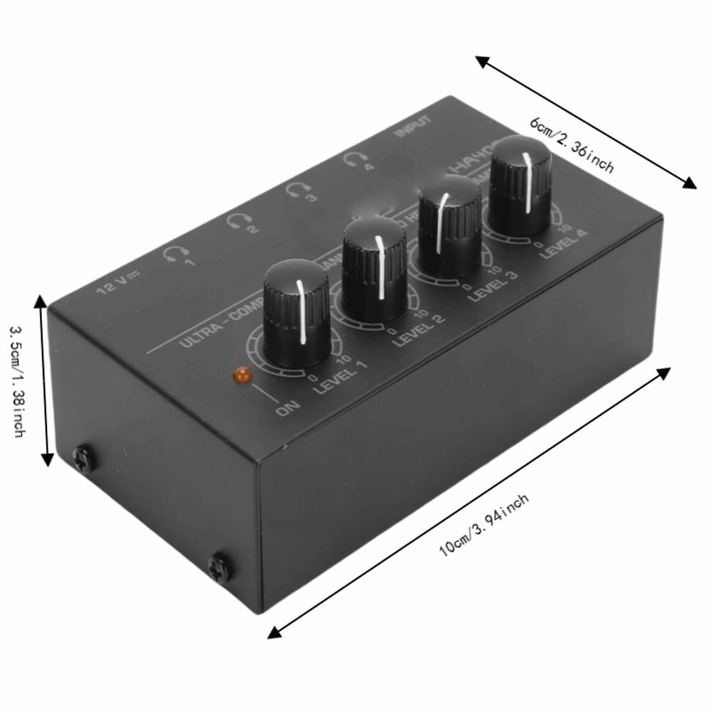 Independent Volume Control Headphone Amplifier 4 Channel 4 Channel Amplifier For Guitar
