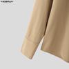 INCERUN S-5XL Herren Casual Reverskragen Langarm Schnürbund Locker Hemden Tops