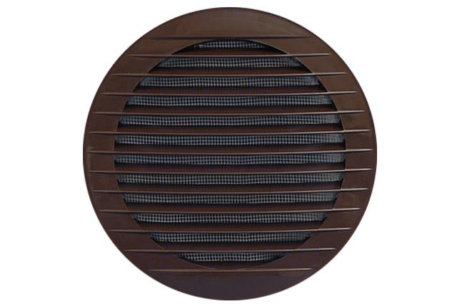 Round Grille With Mesh 150Mm Brown - Wd-007-0310