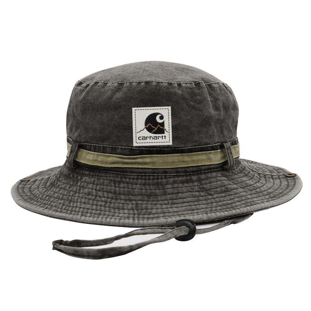 Cappello da Pescatore Uomo Donna Protezione Solare Estiva in Cotone con Ampia Visiera Pieghevole e Rete per Escursioni di Pesca Estive