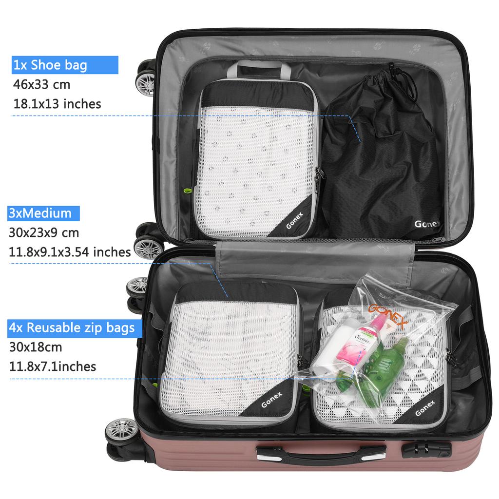 Packing Organizers Luggage & Travel Gear Compression Packing Cubes