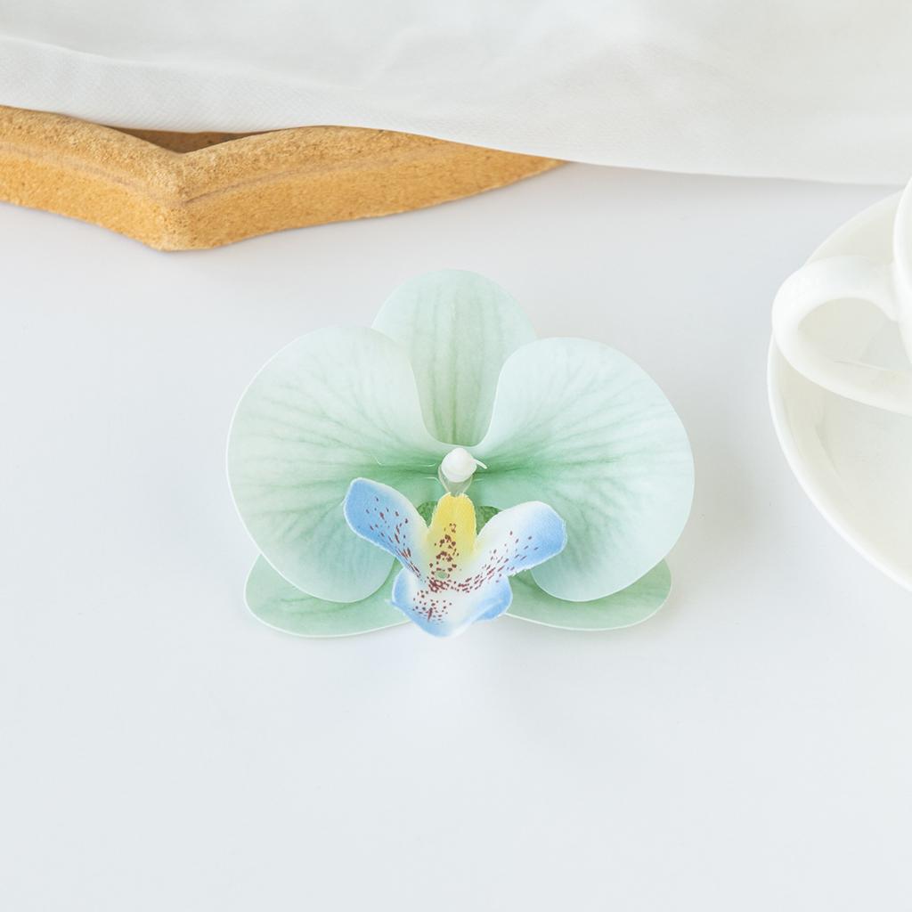 Phalaenopsis Simulation Flower Companion Gift 3D Printing Film High Quality Flower Head Decoration Sweet Headdress Shooting Props Fake Flowers