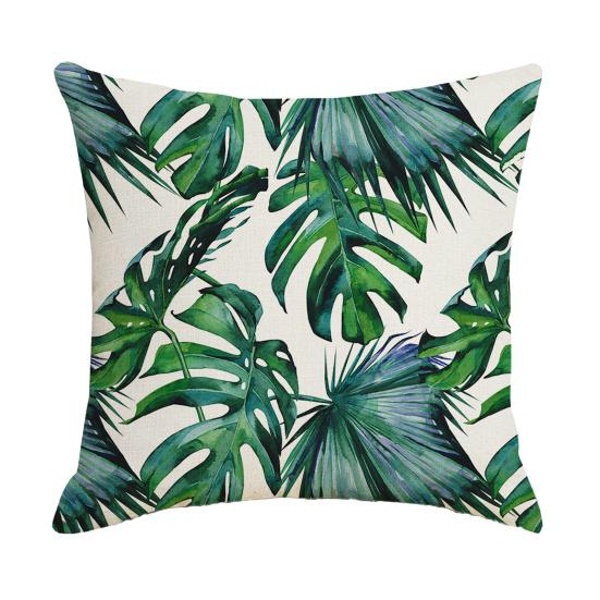 Federa Cuscino con Stampa Floreale, Copricuscino Traspirante per Tutte le Stagioni, Federa Cuscino con Design Botanico Nordico Tropicale, Morbida Custodia Decorativa per Cuscino per Divano Letto Sedia