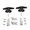 T-Handle Lock for Truck Cap Truck Canopy Camper Shell, Keyed Alike, Fit for