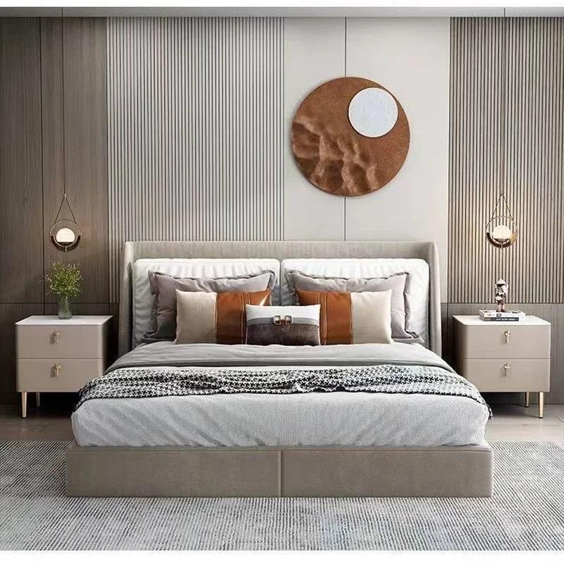 Einfache Moderne Nachtkonsolen aus Massivholz für Wohnmöbel Schiefer Nachttisch Nordisches Design Leichter Luxus Schlafzimmer Nachttisch