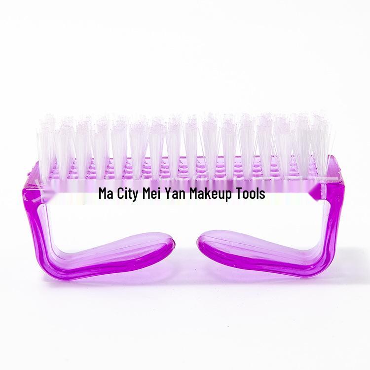 

Нейл-арт Большая пластиковая роговая кисть для пыли и инструмент для чистки фиолетовый