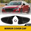 For Honda Accord 2018-2022 Gloss Black Wing Side Mirror Cover Cap Horn Style 2X