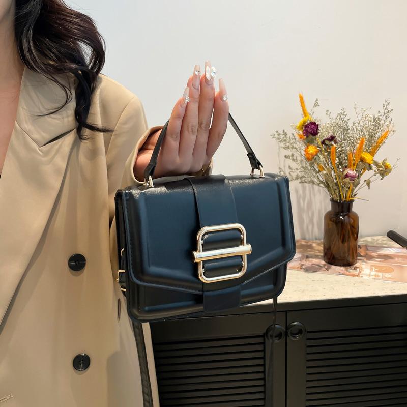 PU Leder Damen Handtaschen Luxus Designer Damen Schultertasche Neue Mode Bonbonfarbe Kleine Quadratische Tasche Umhängetasche KTY