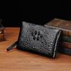 Crocodile Pattern Men's Large Capacity Leather Clutch Wallet