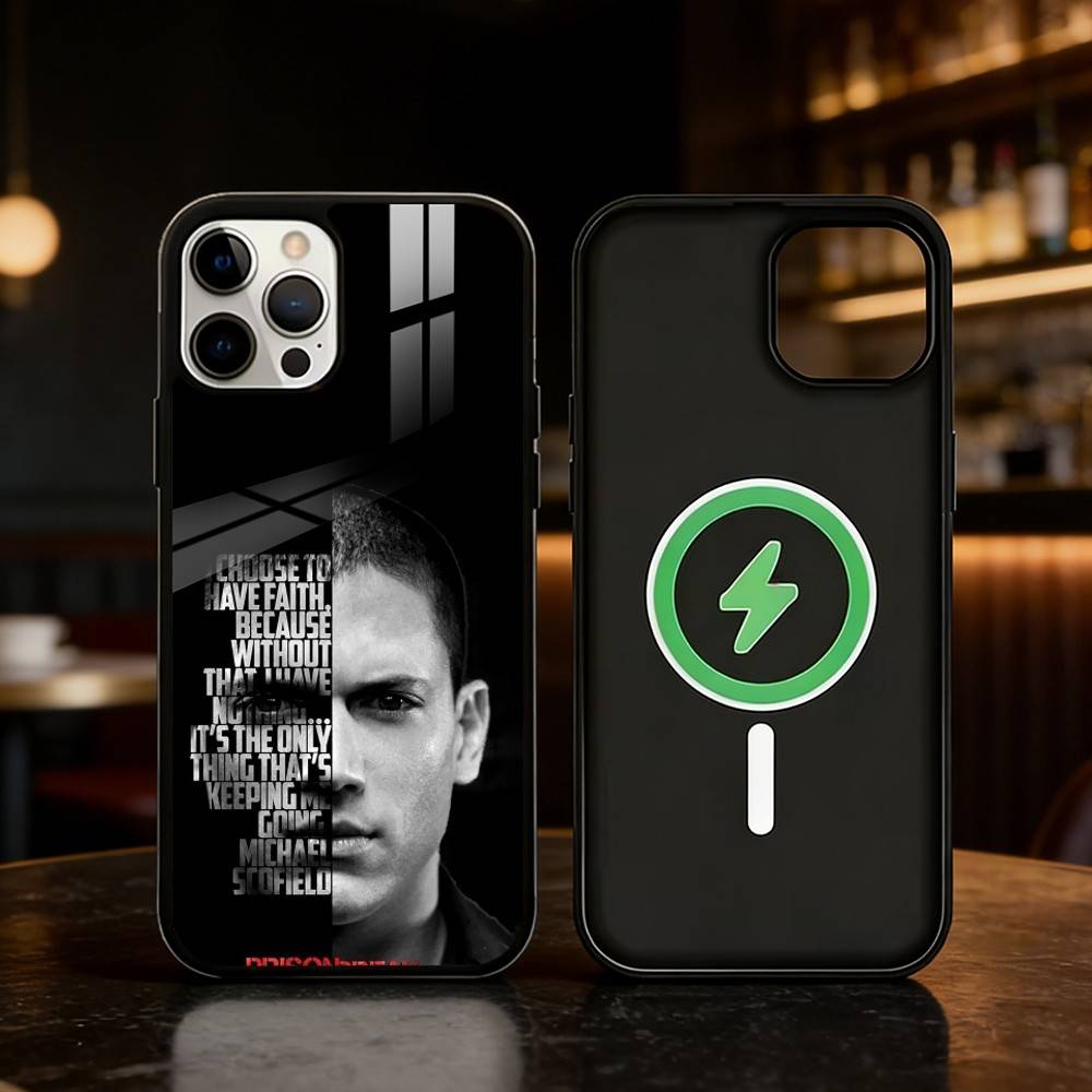 P-Prison Break Phone Case For iPhone 17,16,15,14,13,12,Plus,Pro,Max For Magnetic Wireless Charge