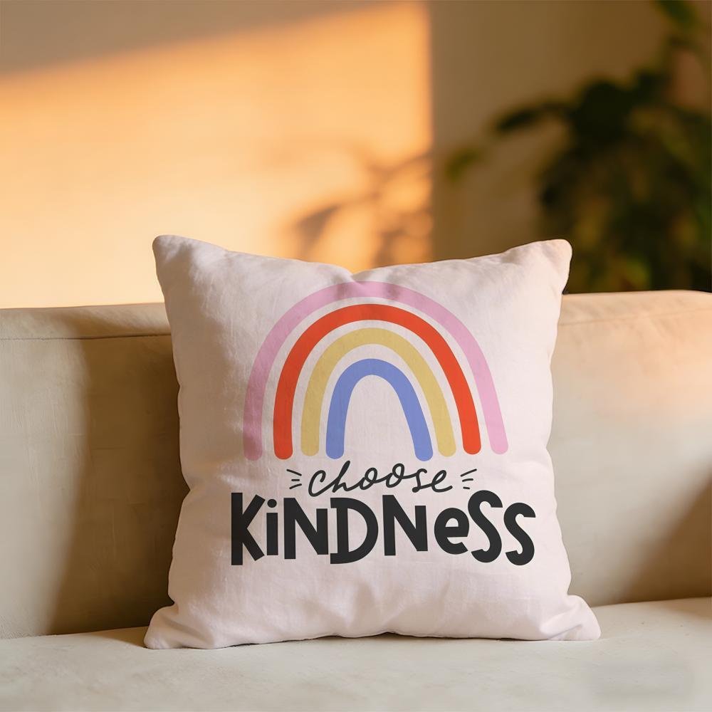Rainbow Sun Cartoon Cushion Cover Cozy Velvet Throw PillowSoft Warm Cushion For Sofa Bed